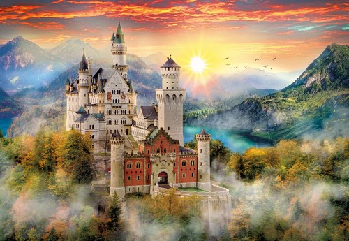 Clementoni puzzle château Neuschwanstein Allemagne 2000 pièces