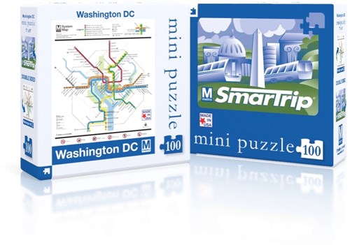 New York Puzzle Company puzzle carte du métro DC 100 pièces amusement garanti-2