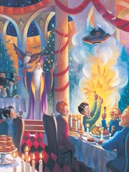 New York Puzzle Company Harry Potter puzzle Noël Poudlard 1000 pièces