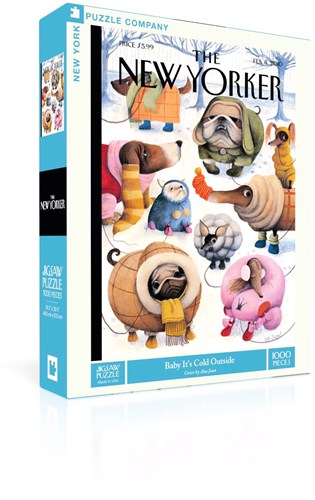 New York Puzzle Company puzzle Baby It's Cold Outside 1000 pièces cartoon hiver-2