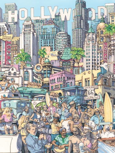 New York Puzzle Company puzzle California Dreaming XXL 500 pièces