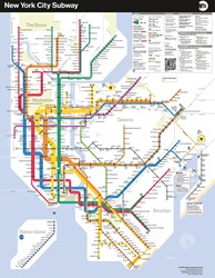 New York Puzzle Company puzzle pièces XXL New York Subway Map 500 pièces