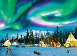 Eurographics puzzle aurores boréales Yellowknife 1000 pièces carton