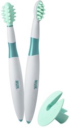 Nuk kit brosse à dents bébé - Kit d'hygiène dentaire - 6-15 mois - vert