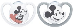 Nuk Space Disney sucettes silicone 2 pièces 0-6 mois Mickey
