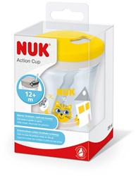 NUK gobelet paille jaune 230ml sans BPA dès 12 mois pour enfants