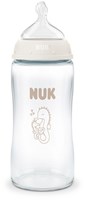 Nuk biberon verre 240ml anti-colique 3M+ hippocampe contrôle température