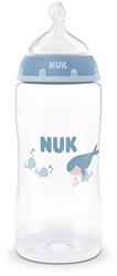Nuk biberon anti-colique 300ml baleine polypropylène 3M+ température