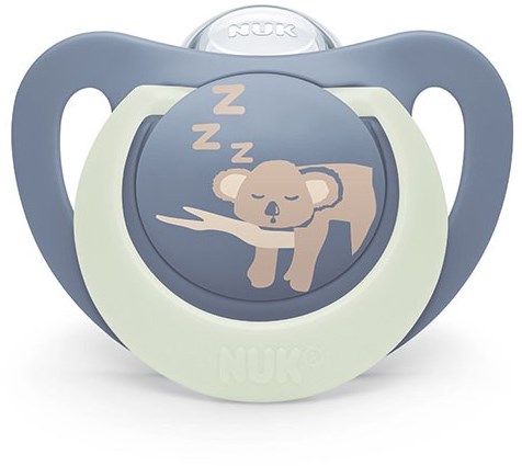 Nuk - First Choice Night - Pacifiers (2) - Sil - 0-6M - Hippo/Koala (was NU-10730708)-2