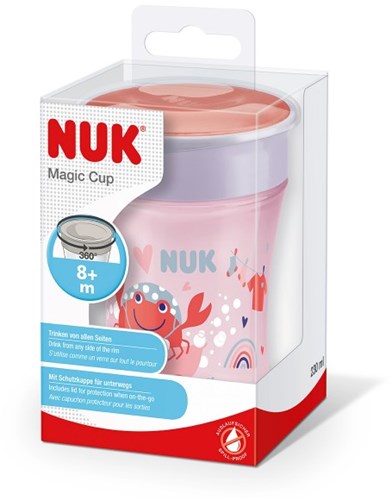 Nuk - Feeding - Magic Cup 360? - 230ml - 8M+ - Pink-2