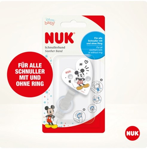 Nuk attache-tétine Disney Mickey - clip sucette universel bébé-2