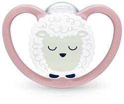 Nuk sucette bébé Perfect Match Air Night 18-36M silicone mouton