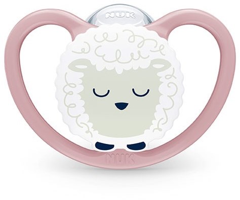 Nuk sucette bébé Perfect Match Air Night 18-36M silicone mouton