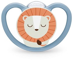 Nuk sucette bébé sommeil nuit 6-18 mois silicone Lion FireFly