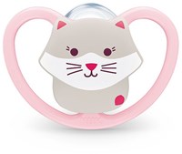 Nuk sucette bébé silicone 18-36M Cat PolarBear orthodontique aérée-2