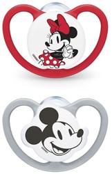 Nuk sucette bébé silicone 6-18 mois Minnie Mouse 2 pièces