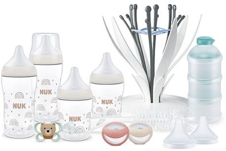 Nuk coffret biberons Rainbow 0-6M+ coloré sans BPA