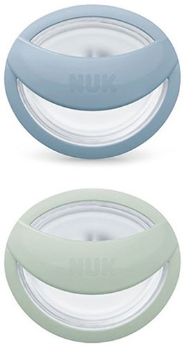 Nuk - Perfect Match - Pacifiers (2) - Sil - 0-6M - Blue/Green (was NU-10175313)