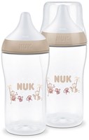 Nuk - Perfect Match - Twin Set Bottle - PP - 3M+ M - Monkey (was NU-10225309)