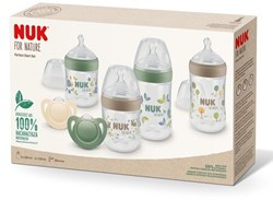 Nuk coffret biberons - For Nature - Perfect Start Set vert beige sans BPA