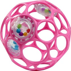 Oball Rattle Easy-Grasp Toy - Pink