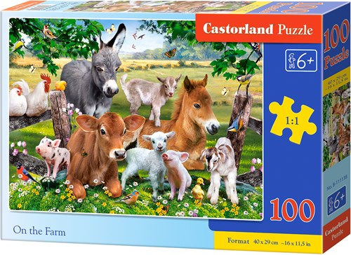 Castorland puzzle animaux de la ferme - 100 pièces carton-2
