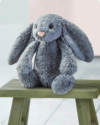 Peluche lapin beige 23 cm - La Magie des Automates