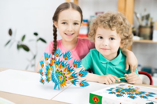 Alexander Toys Origami 3D kit créatif paon 549 pièces jouet créatif-2