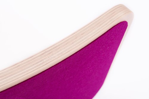 Wobbel Original blanchie avec feutrine Framboise-2