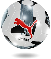 Puma ballon de football Orbita 7 MS - noir/blanc taille 4 pour entraînement et jeu