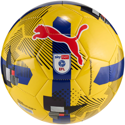 Puma ballon de football Orbita 6 EFL Sky Bet entraînement jaune multicolore taille 3