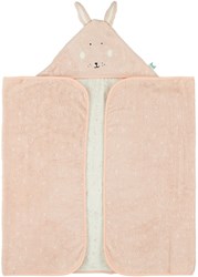 Trixie cape de bain coton bio 70x130cm Mrs. Rabbit rose