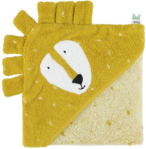 Trixie serviette à capuche coton bio 75x75cm Mr. Lion bébé