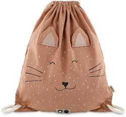 Trixie sac de sport - sac à cordon pour enfants Mrs. Cat - déperlant - rose