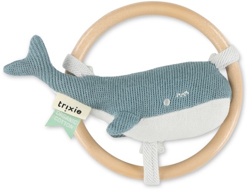 Trixie hochet baleine - jouet bébé coton biologique
