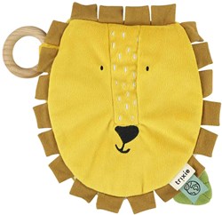 Trixie livre sensoriel bébé Mr. Lion - livre bébé interactif jaune carton
