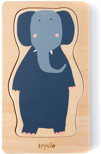 Trixie puzzle animaux en bois - jouet éducatif FSC bois 4 couches
