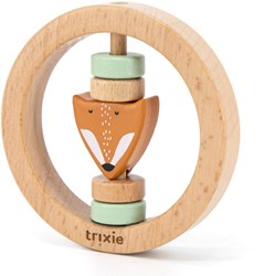 Trixie hochet en bois pour bébé - Mr. Fox - hêtre FSC - orange