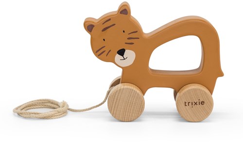 Trixie jouet à tirer en bois tigre - jouet bébé certifié FSC