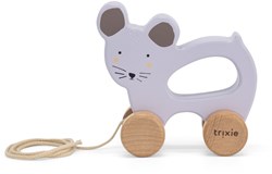 Trixie jouet à tirer en bois Mrs. Mouse - jouet bébé certifié FSC