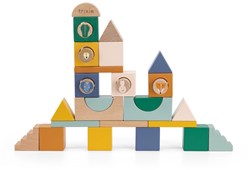 Trixie blocs en bois - jouet ville 31 pièces FSC durable
