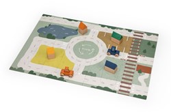 Trixie puzzle de route en bois - puzzle jouet avec accessoires pour enfants