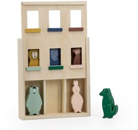 Trixie jouet en bois appartement animaux - maison de poupée animaux FSC