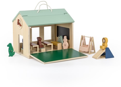 Trixie École en bois avec accessoires