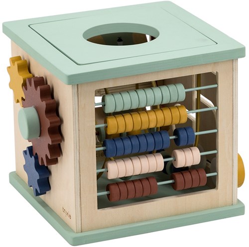 Trixie cube d'activités en bois 5-en-1 - jouet éducatif dès 1 an