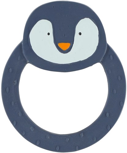 Trixie anneau de dentition caoutchouc naturel jouet bébé Mr. Penguin bleu