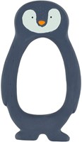 Trixie jouet de préhension caoutchouc naturel anneau de dentition bébé Mr. Penguin bleu