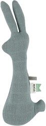 Trixie hochet lapin jouet bébé - Bliss Petrol - coton biologique