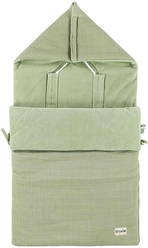 Trixie chancelière bébé Bliss Sage vert - accessoire poussette chaud