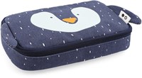 Trixie trousse bleue rectangulaire - Mr. Penguin pochette scolaire